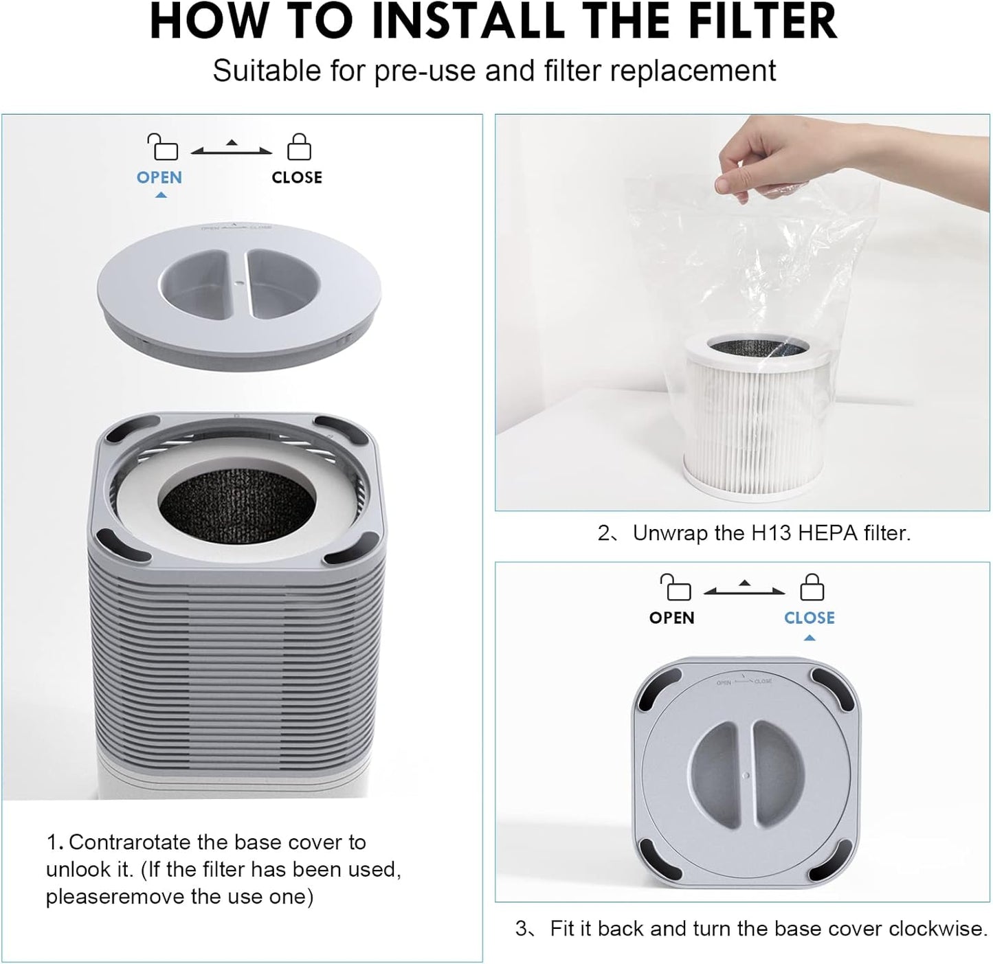 Vewior Air Filter Replacement | A1&A1W (Regular) Vewior