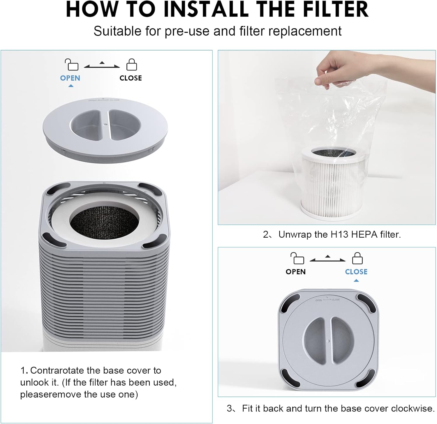 Vewior Air Filter Replacement | A1&A1W (Regular) Vewior
